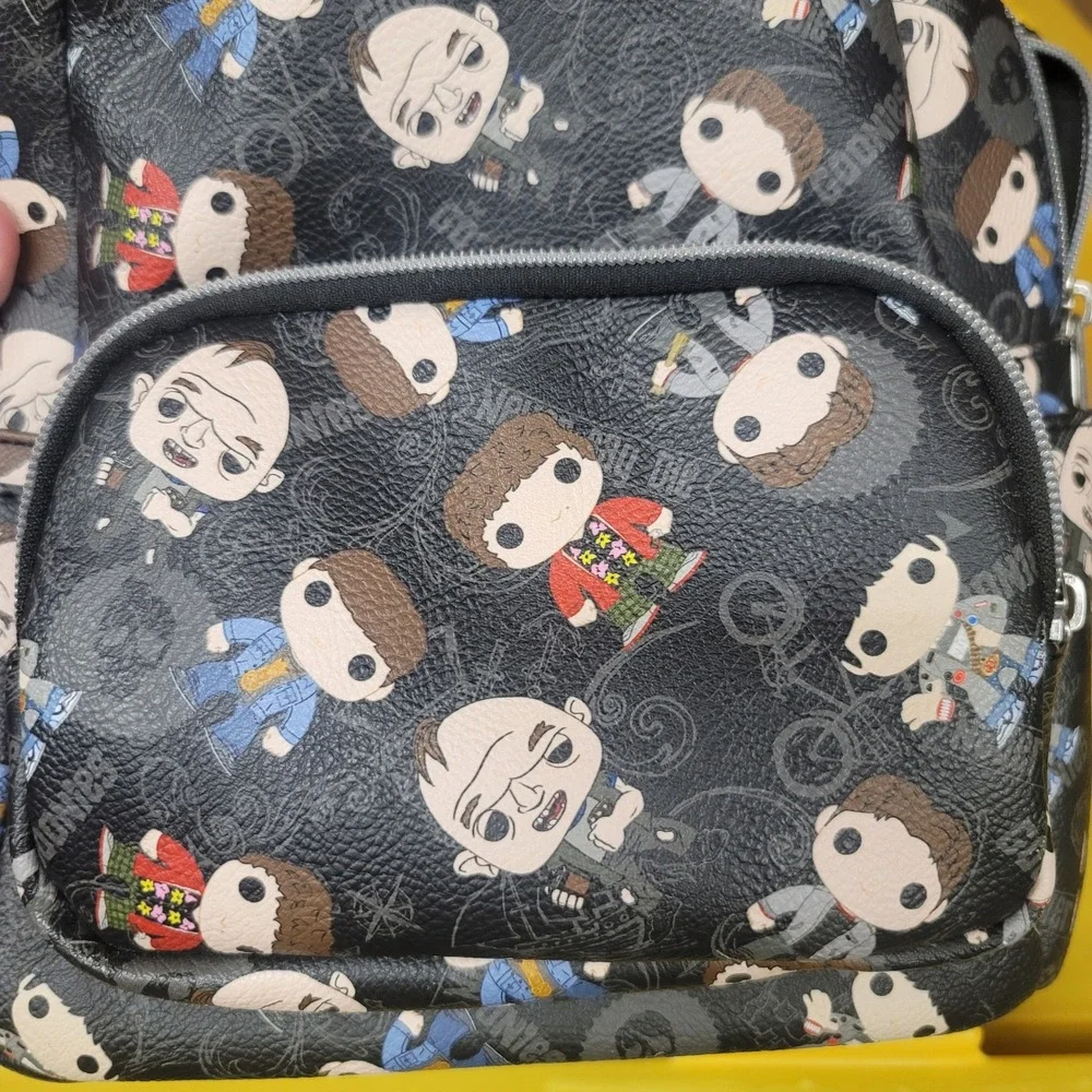 Funko The Goonies Mini Backpack Black Pebbled Faux Leather Character Print 2021‎
